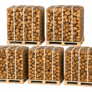 Bois de Chauffage 40 cm – Palette 5 Stères – Bois Sec Prêt à Brûler